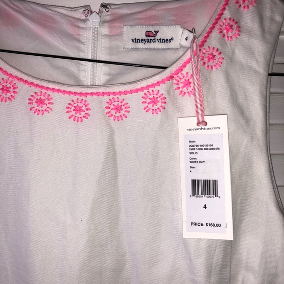 Vineyard Vines Caribbean linen dress size 4 - Picture 5 of 6